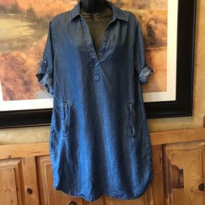 LOFT soft denim dress